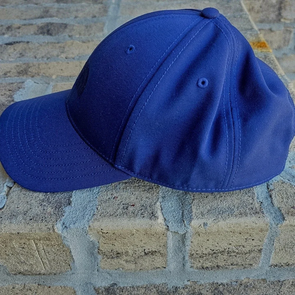 The North Face Mens Navy‎ Blue Tonal Logo Adjustable 6-Panel Baseball Cap Hat